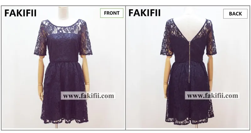 Fakifii Brand Wholesale Customised Lady Clothes 2021 Summer Women Black Lace Dress