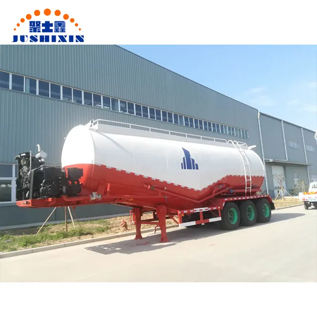 Famous Brand 35-65cbm Flour Truck Bulk Cement Semi-Trailer / Powder Tank Semi-Trailer with Good Price