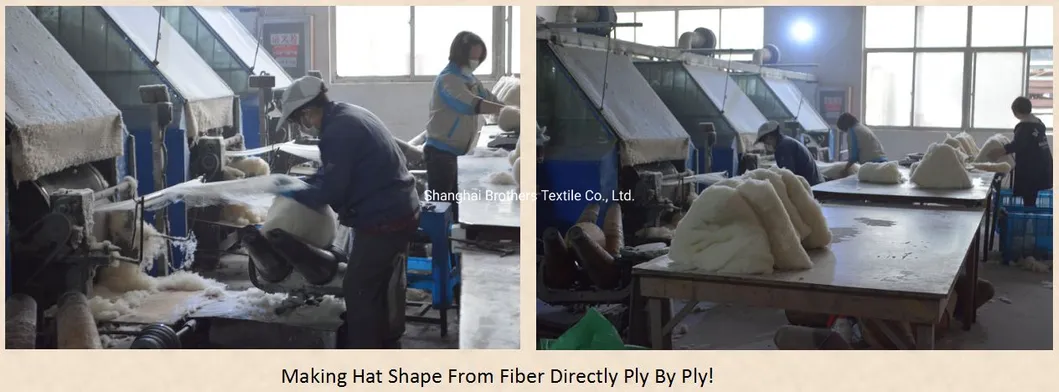 Fashion Wool Polyester Felt Fedora Hats