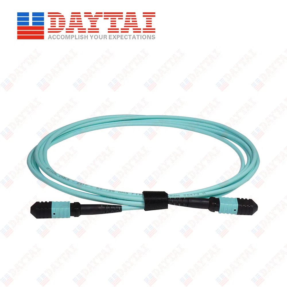 Female to Female Connector Om3 Multimode Fiber Optic Cable Patch Cord