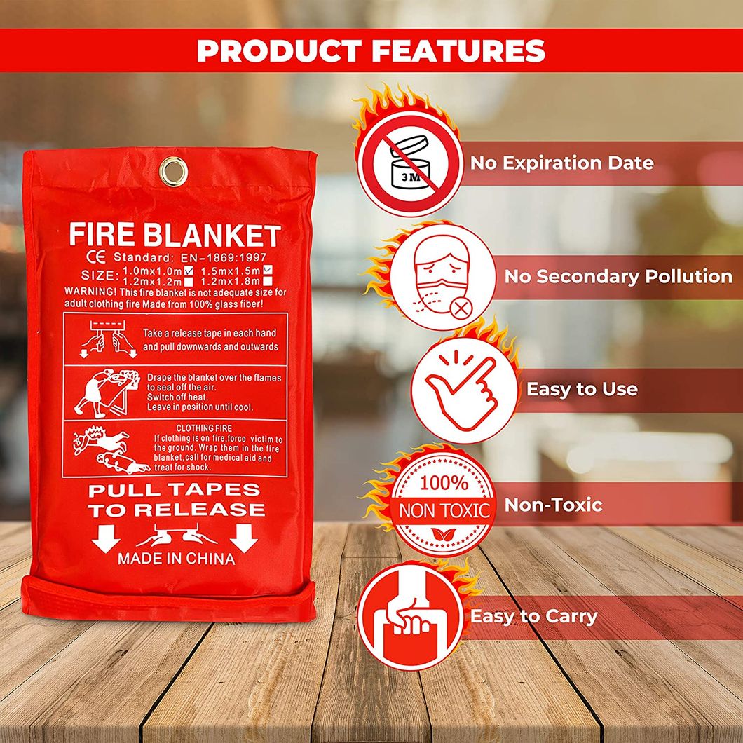 Fiberglass Products Fabric Fire Protective Fire Blanket