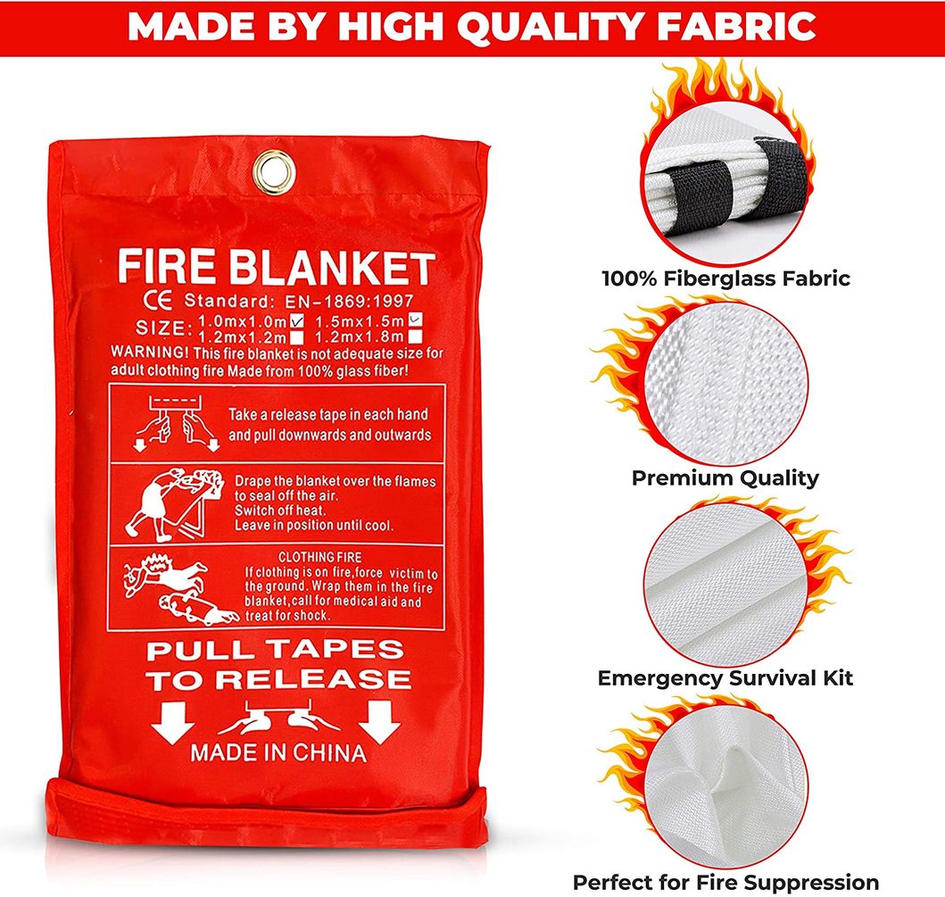 Fiberglass Products Fabric Fire Protective Fire Blanket