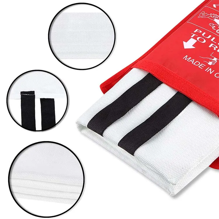 Fire Resistant Composite Emergency Survival Glass Fiber Fire Blanket