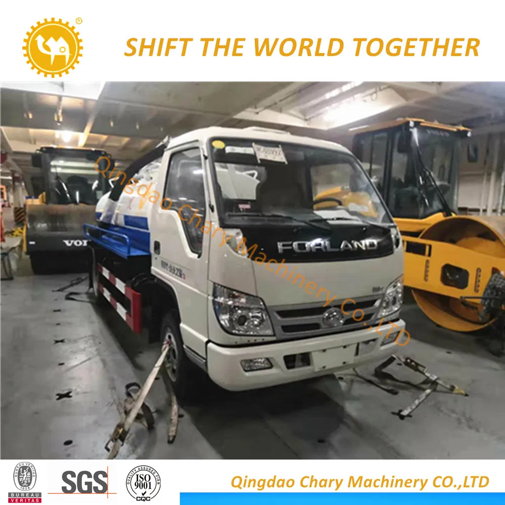 Foton 4X2 4cbm High Presure Sewage Suction Sludge Vacuum Tanker/ Cleaning Fecal Truck