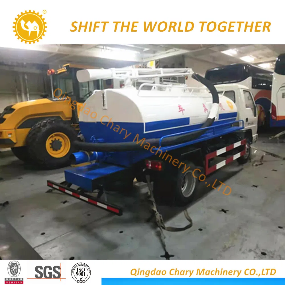 Foton 4X2 4cbm High Presure Sewage Suction Sludge Vacuum Tanker/ Cleaning Fecal Truck