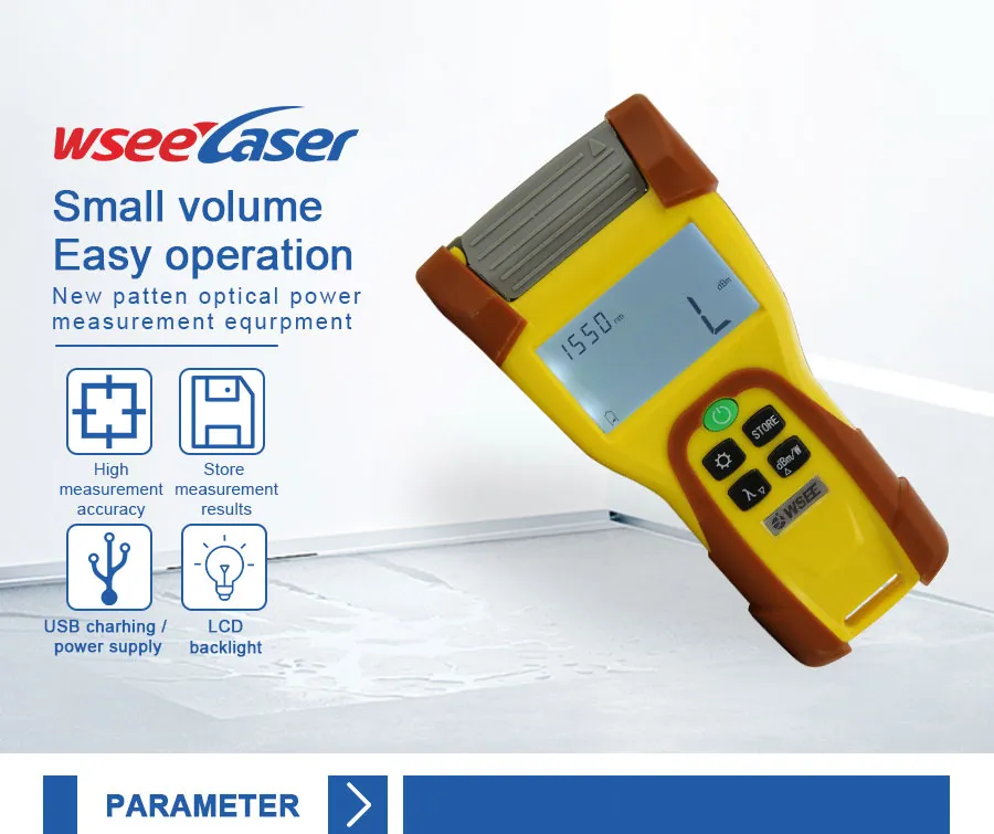 FTTH Optical Power Meter Opm Fiber Mini Tester Equipment Tool Kit