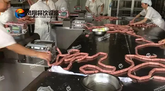 Full Automatic Beef Sauage Tying Blinding Machine