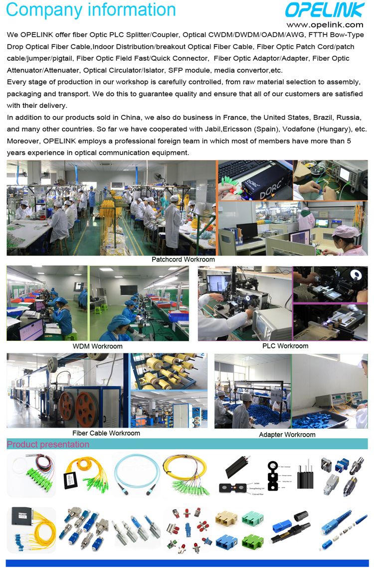 Fwdm Module, Customized Wavelength, 3ports Optical Fwdm with ABS Box Packaging