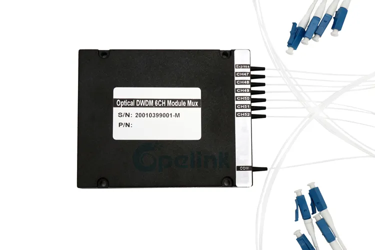 G652D, G657A1 Opelink/OEM 100X80X10mm New RoHS 6+1CH 100g Yes/No 1-2m Optical DWDM Factory
