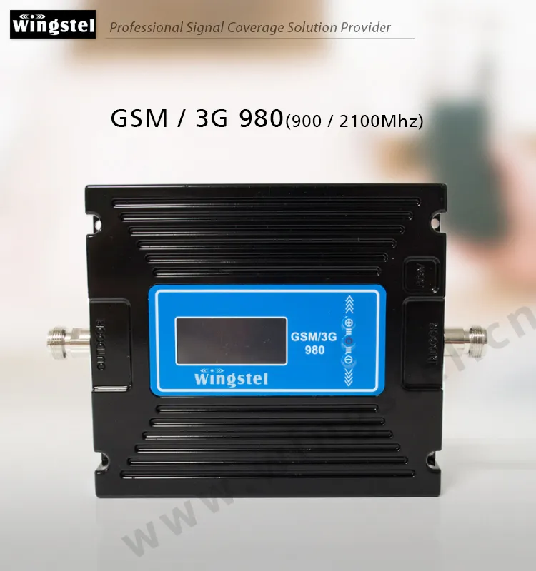 Gain Adjustable Dual Band 2G 3G GSM WCDMA 900MHz 2100MHz Mobile Signal Amplifier
