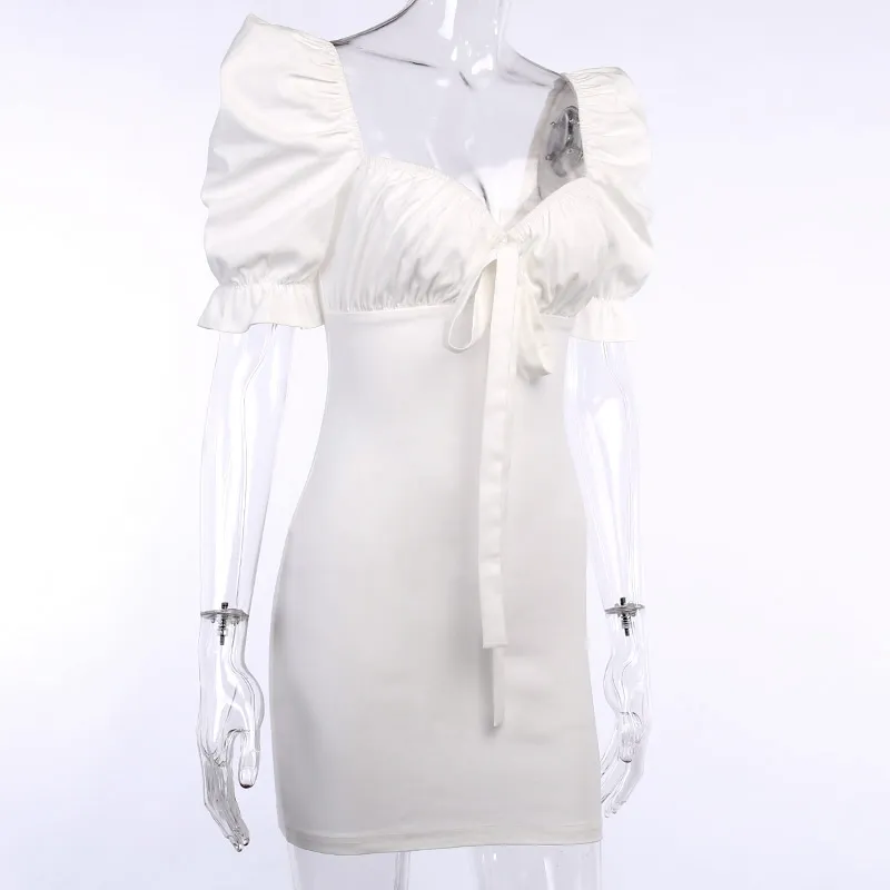 Girl Sexy Jumpsuit New Design Puff Sleeve Dress Women Wholesales Fashion Dress