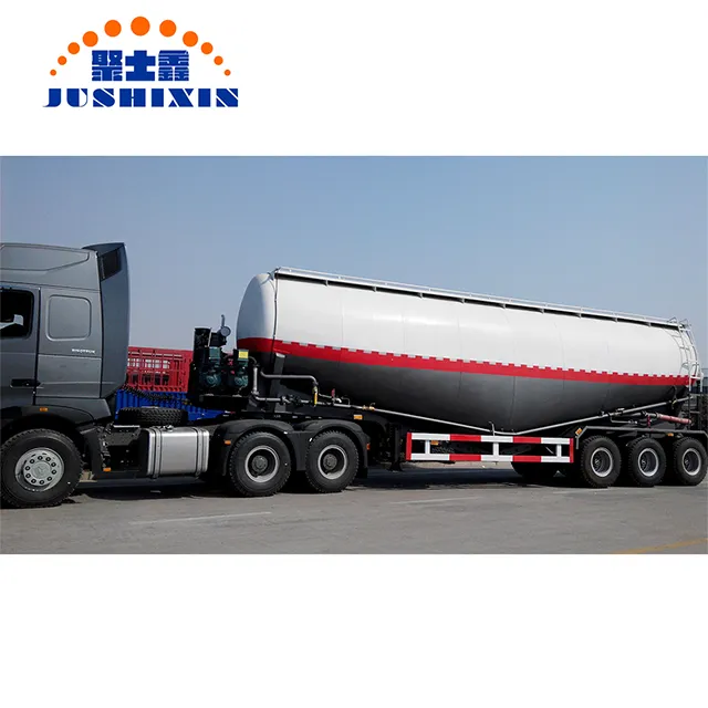 Good Price 3 Axles 55 Tons V Shape Cement Trailer Bulk Cement Tank Semi Trailer for Sale