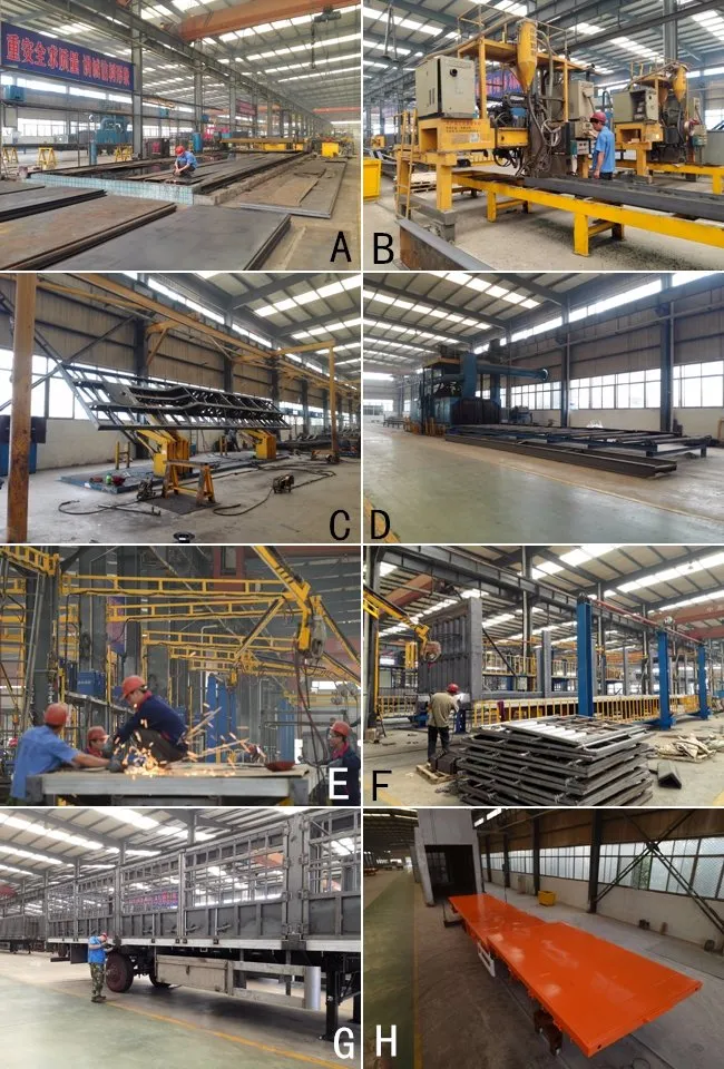 Heavy Duty 3 Axle 40FT Semi-Trailer/Semitrailer/Semi Trailer with Container Lock