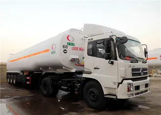 Heavy Duty 3 Axle 60000L 60m3 Oil Transport Tanker Semi Trailer, Fuel Tank Trailer