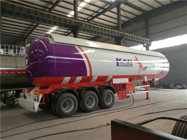 Heavy Duty 3 Axles Anhydrous Ammonia LPG Transport Tank Trailer Carriy 24ton