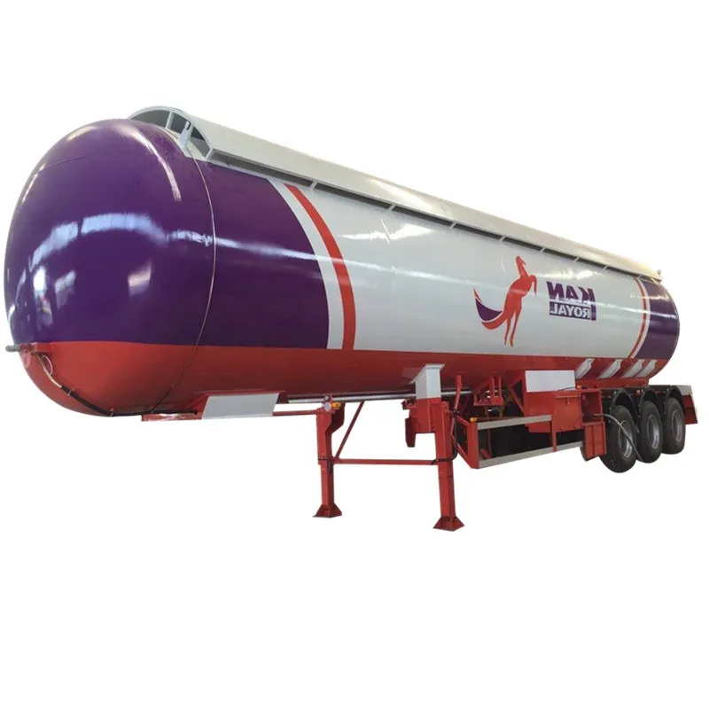 Heavy Duty 3 Axles Anhydrous Ammonia LPG Transport Tank Trailer Carriy 24ton