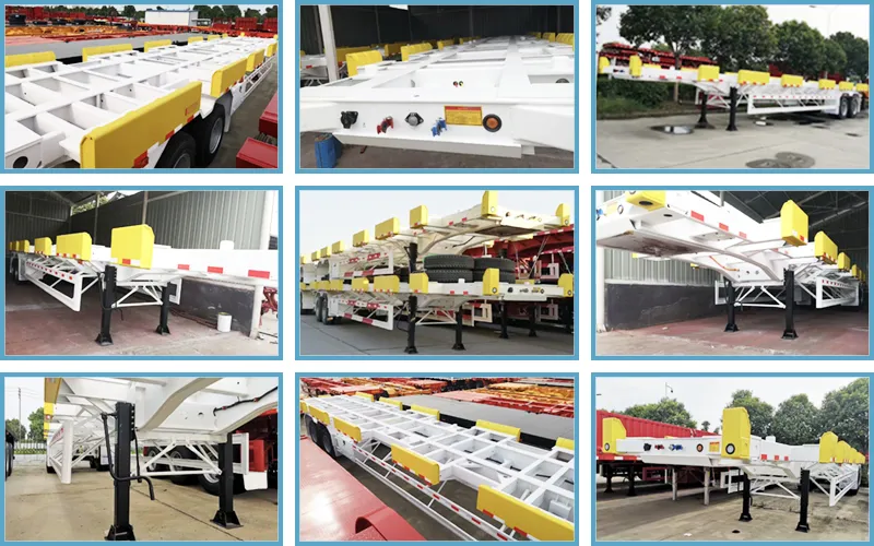 Heavy Duty Terminal and Port Trailers for Marine Port Containers Pick-up and off-Loading