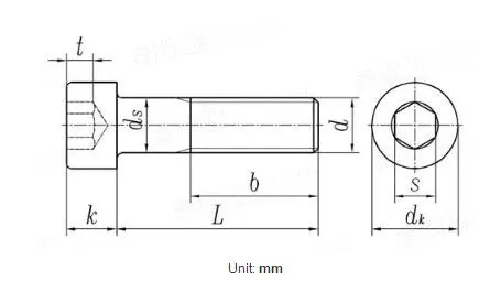 Hex Socket Bolts H56 Brass Allen Bolt Hex Socket Head Cap Screws DIN912