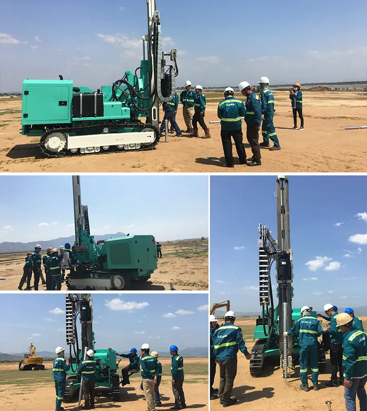 Hfpv-1 Crawler Photovoltaic Pile Driver Drilling Machine for Solar System