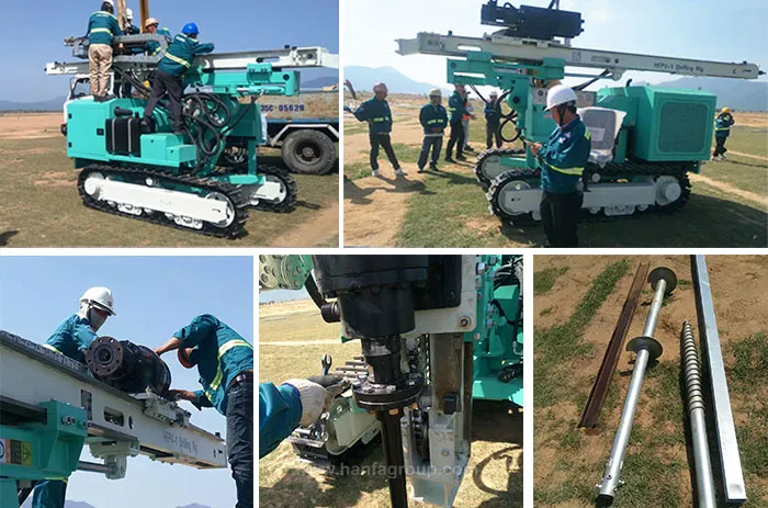 Hfpv-1 Hydraulic Solar Pile Driver Used for Photovoltaic System Installation