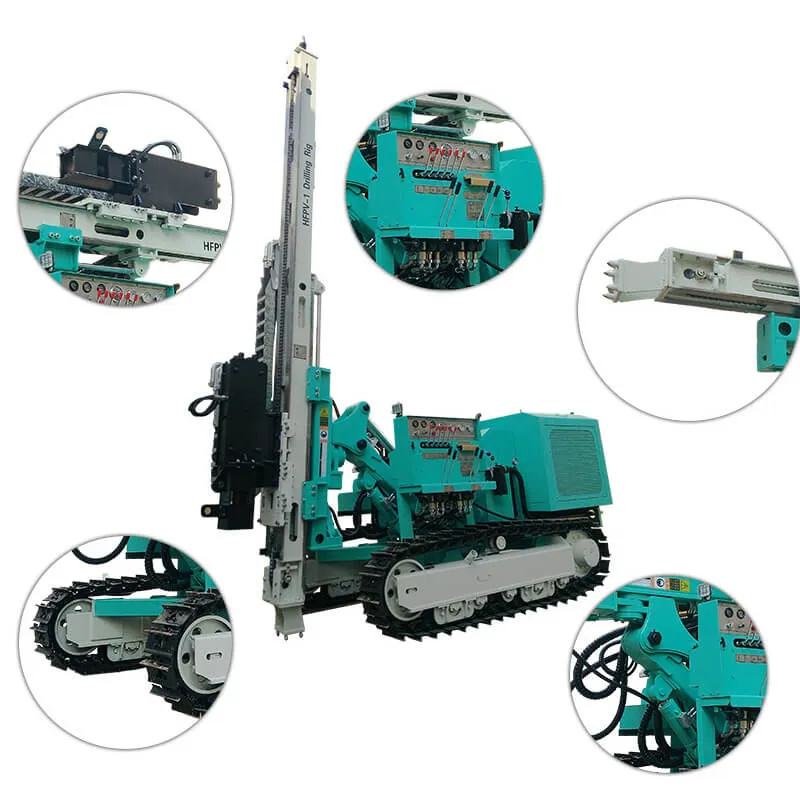 Hfpv-1 Muti-Function Hydraulic Solar Pile Pressing Drilling Rig