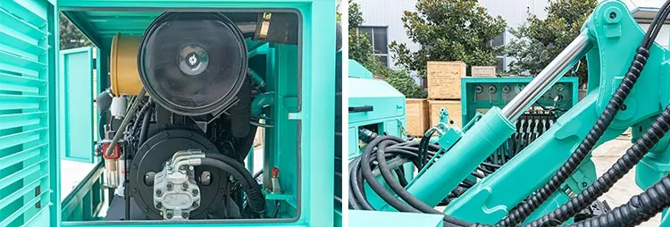 Hfpv-1 Solar Mini Pile Driver Excavator Pile Driver Drilling Rig