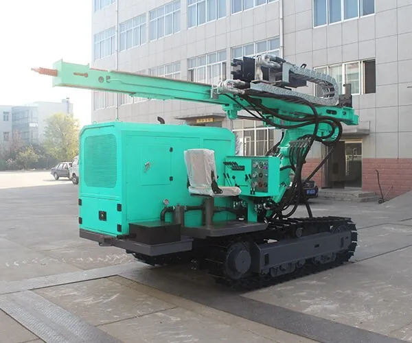 Hfpv-1A Multifunctional Hydraulic Crawler Photovoltaic Solar Piling DTH Drilling Rig