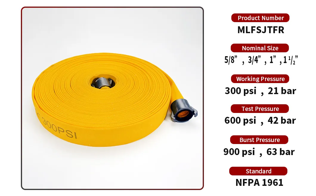 High Pressure Eco-Friendly Forestry Fire Hose/Exceeds Ulc-S518.1-11