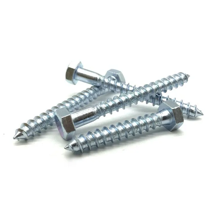 High Quality Galvanized Hexagon Head Wood Screws DIN571 Hexagon Head Tapping Screws
