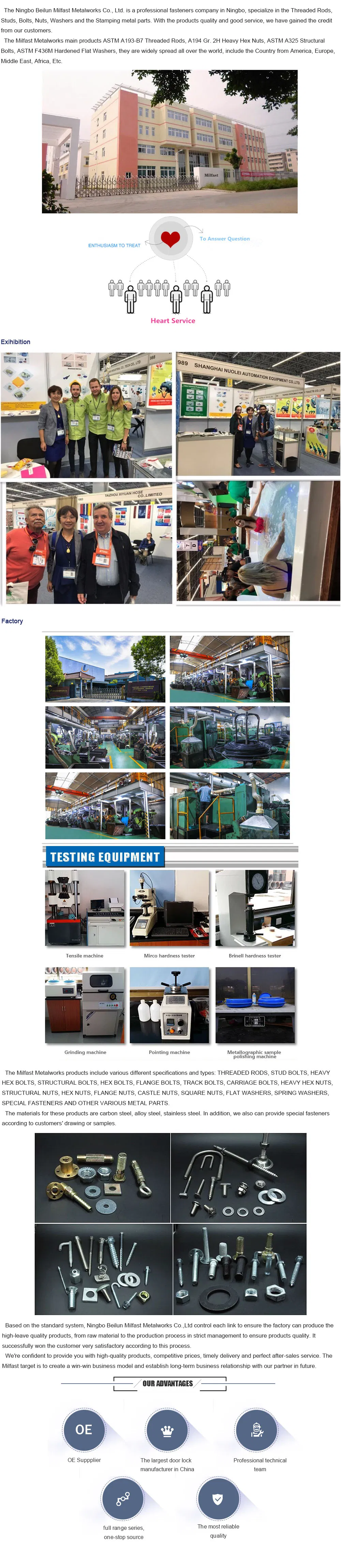 High Quality Galvanized Hexagon Head Wood Screws DIN571 Hexagon Head Tapping Screws