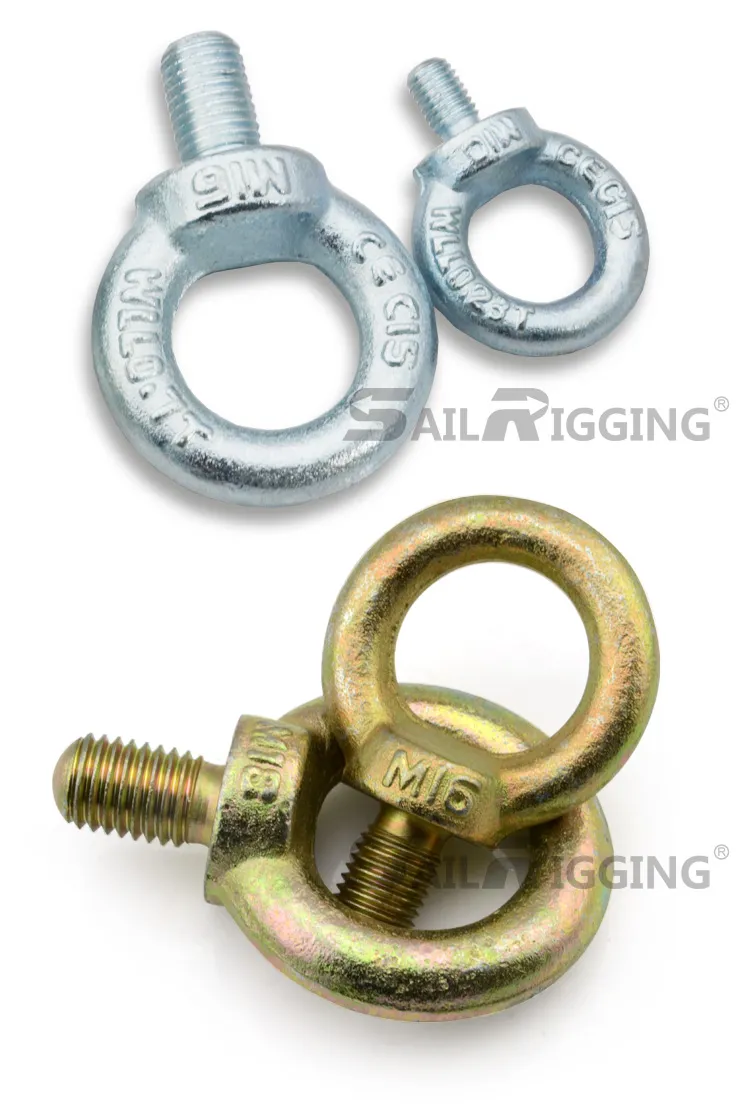 High Strength Yellow Zinc Plated Drop Forged JIS 1168 Eye Screw Bolt