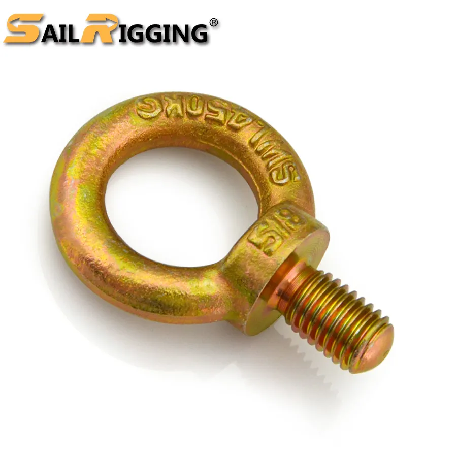 High Strength Yellow Zinc Plated Drop Forged JIS 1168 Eye Screw Bolt