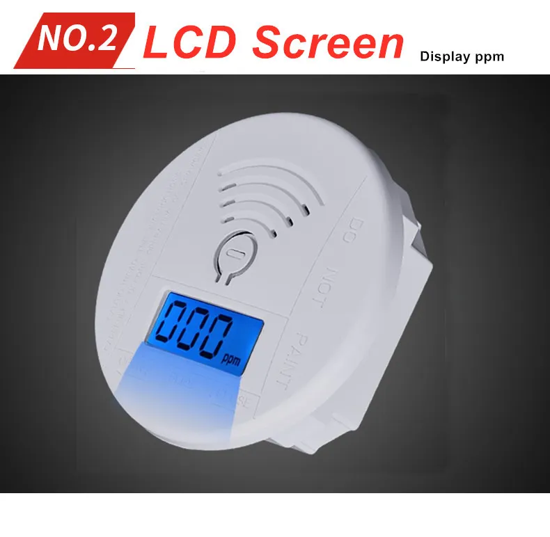 Home Security Independant Mini Carbon Monoxide Poisoning Detector