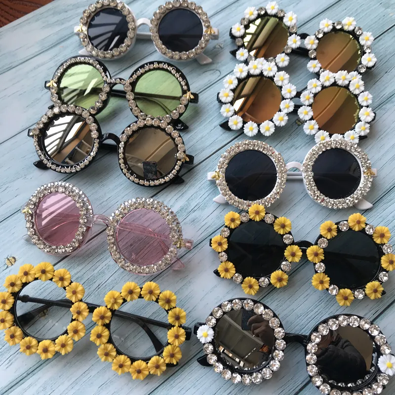 Hot Sales Men Metal Hippie Steampunk Round Sunglasses