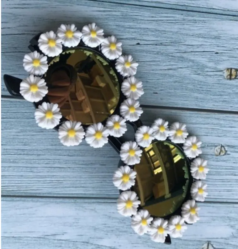 Hot Sales Men Metal Hippie Steampunk Round Sunglasses