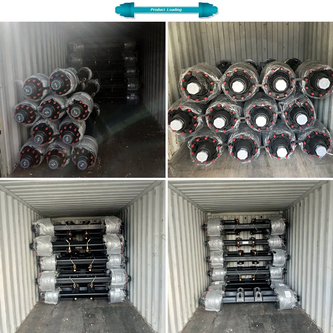 Hot Selling American Type Inboard 13t Axle for Semi Trailer Parts and Spare Parts