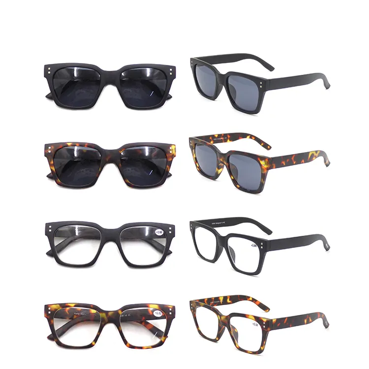 Hot Selling Injection Reading Glasses Sunglasses Tortoise