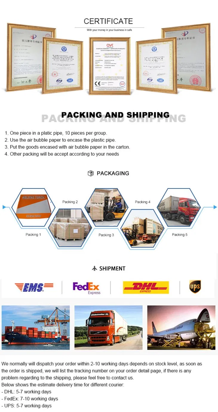 Huarui Welding Torch Brazil Market Style Hrsbme125 MIG Welding Torch