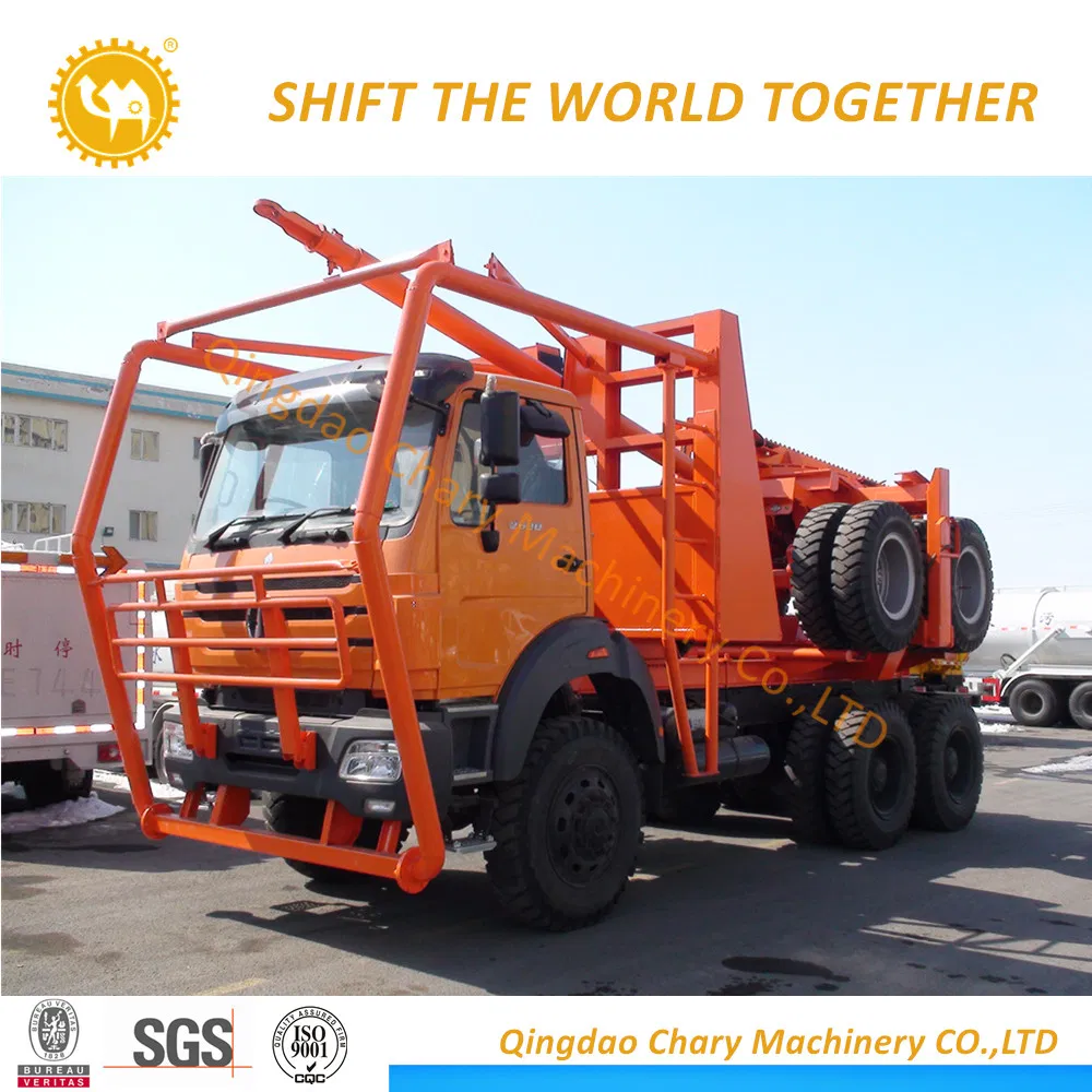 in Stock Beiben 50tons 6X4 Logging Truck and Trailer
