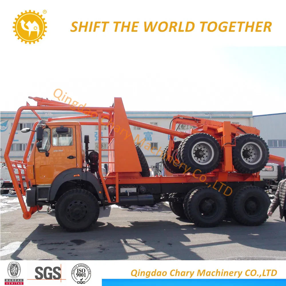 in Stock Beiben 50tons 6X4 Logging Truck and Trailer