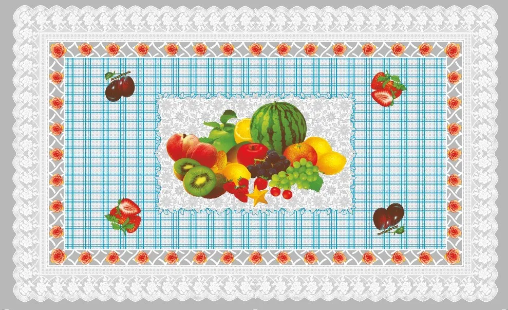 Independent Design LFGB Oko-Tex 100 Transparent Printed Tablecloth 80*130cm