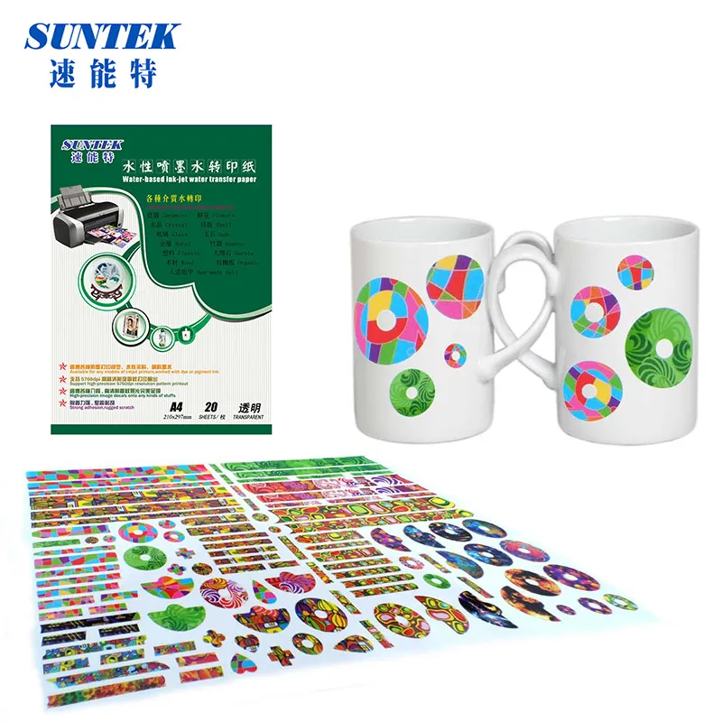 Inkjet Water Transfer Slide Decal Sticker Paper for Nail