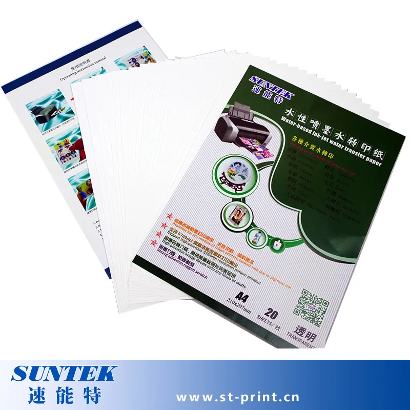 Inkjet Water Transfer Slide Decal Sticker Paper for Nail