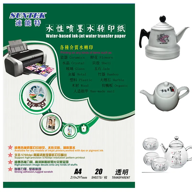 Inkjet Water Transfer Slide Decal Sticker Paper for Nail