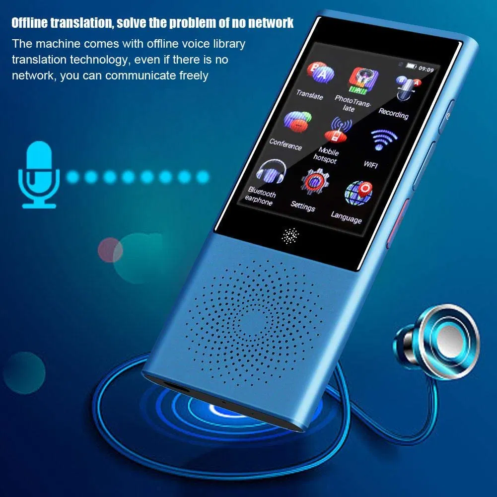 Instant Offline Language Translator Device Two-Way Translator 75 Languages Translation Photo Translation 4G WiFi Hotspot Connection Networks