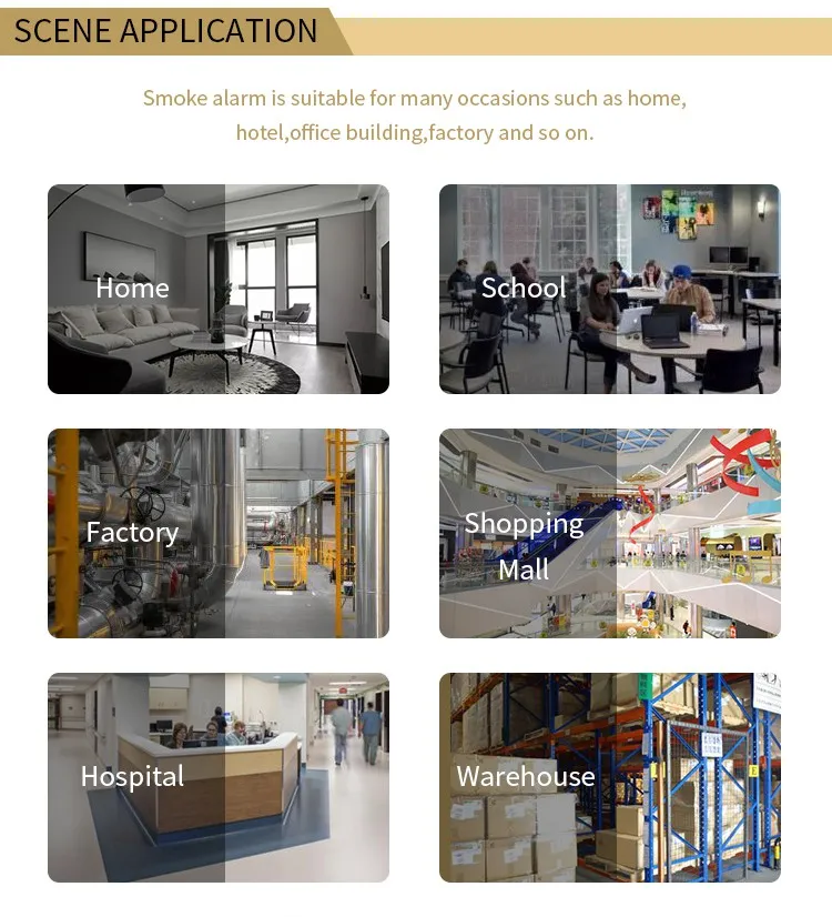 Jbe Competitive Detector Photoelectric Smoke Alarm with Big Test Button