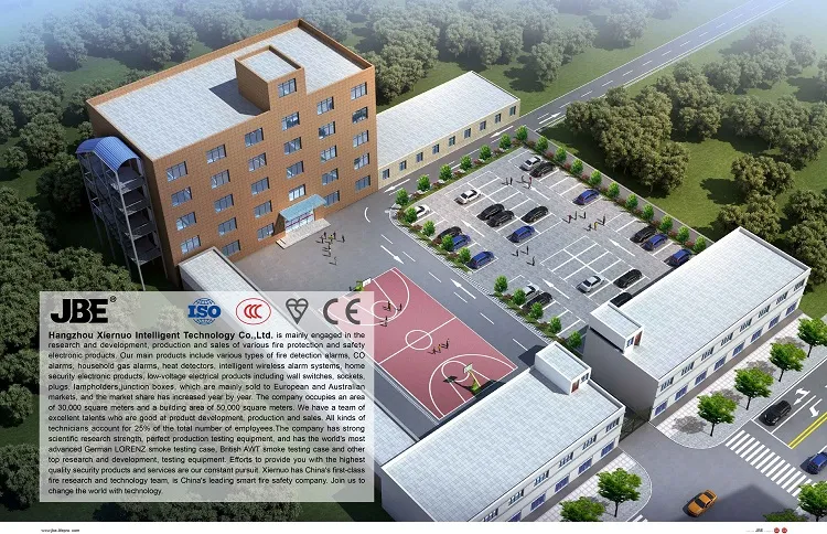 Jbe Competitive Detector Photoelectric Smoke Alarm with Big Test Button