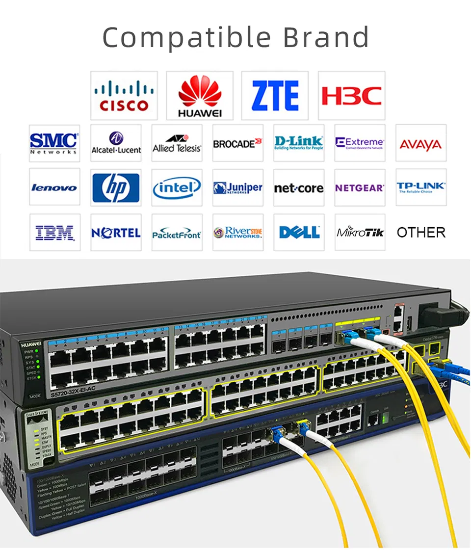 JG709A HPE H3C Compatible 40GBASE-CSR4 QSFP+ 850nm 400m DOM MTP/MPO MMF Optical Transceiver Module for HPE FlexNetwork, FlexFabric and Altoline Switch Series
