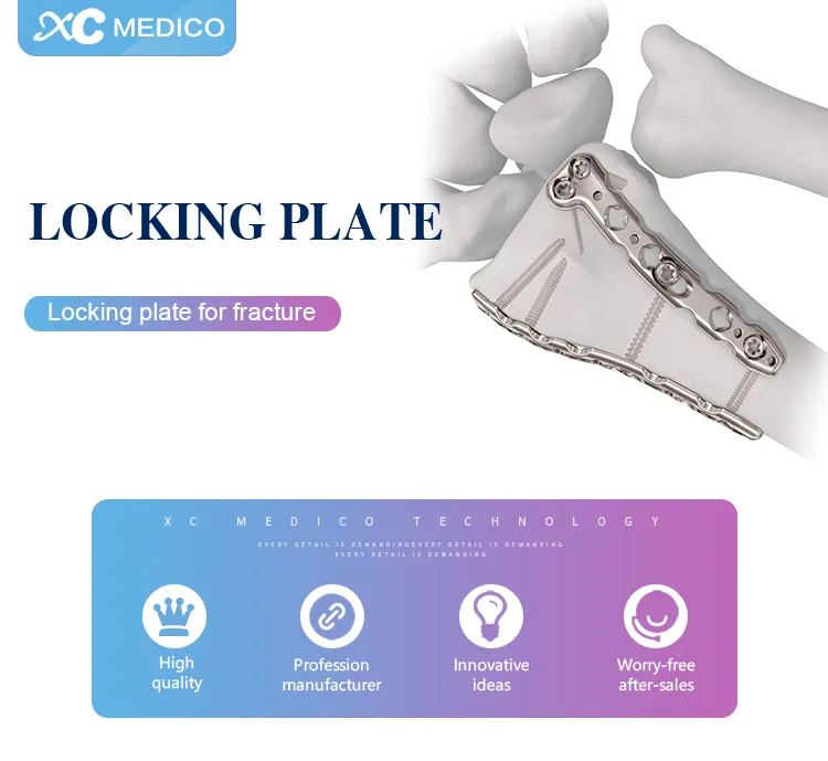 Large Fragment Bone Surgery Proximal Tibia Locking Plate for Bone Fracture Fixation