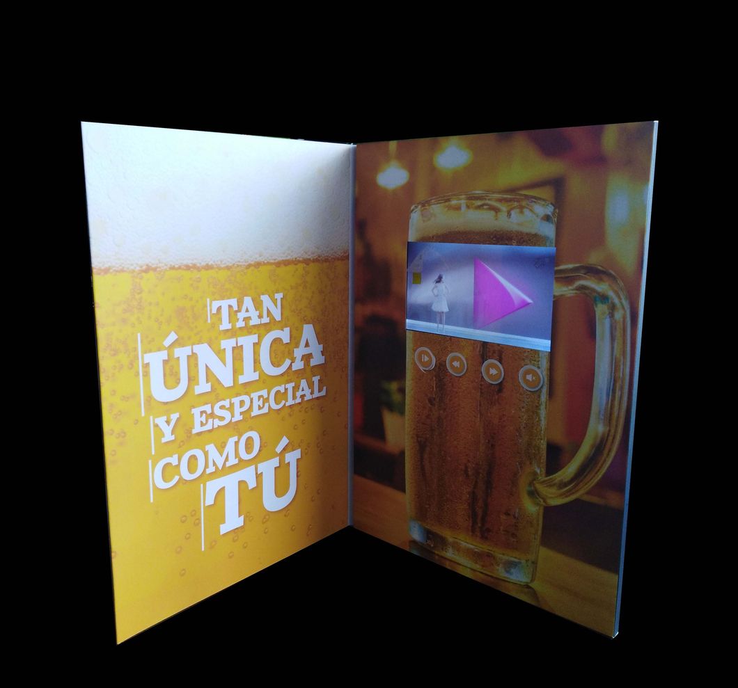 LCD Screen Video Flyer for Advertising